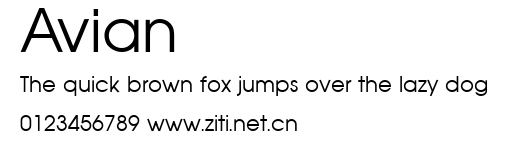 Avian.ttf字體轉換器圖片