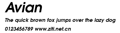 Avian.ttf字體轉換器圖片