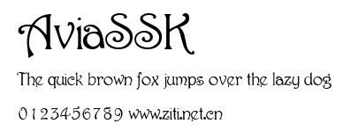AviaSSK.ttf字體轉換器圖片