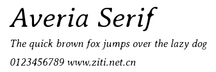 Averia Serif.ttf字體轉換器圖片