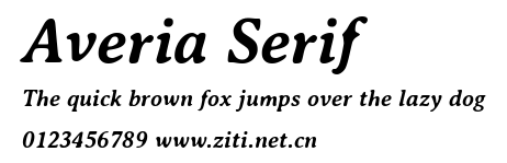 Averia Serif.ttf字體轉換器圖片