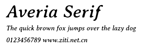 Averia Serif.ttf字體轉換器圖片