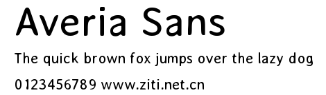 Averia Sans.ttf字體轉換器圖片