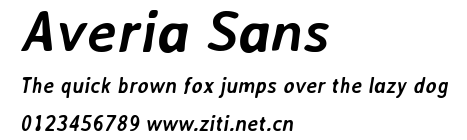 Averia Sans.ttf字體轉換器圖片