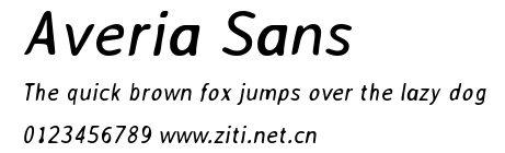 Averia Sans.ttf字體轉換器圖片