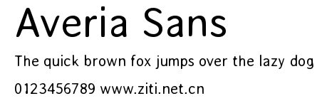 Averia Sans.ttf字體轉換器圖片