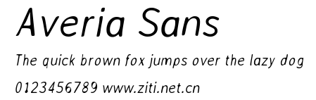 Averia Sans.ttf字體轉換器圖片