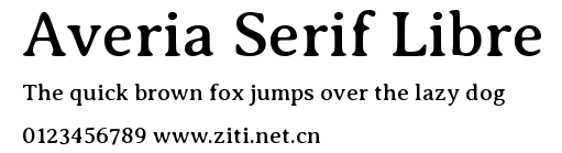 Averia Serif Libre.ttf字體轉換器圖片