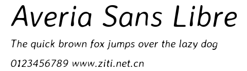 Averia Sans Libre.ttf字體轉換器圖片