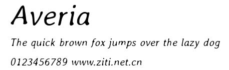 Averia.ttf字體轉換器圖片