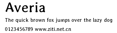Averia.ttf字體轉換器圖片