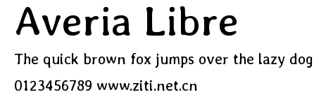 Averia Libre.ttf字體轉換器圖片