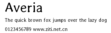 Averia.ttf字體轉換器圖片