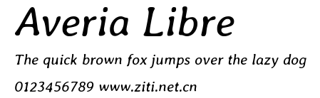 Averia Libre.ttf字體轉換器圖片