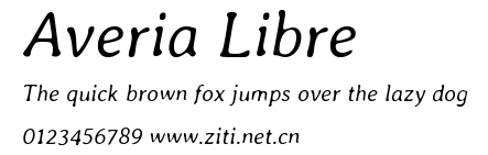 Averia Libre.ttf字體轉換器圖片