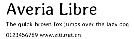 Averia Libre.ttf字體轉換器圖片