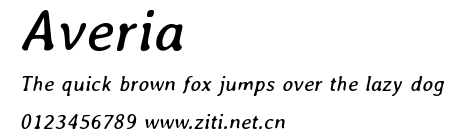 Averia.ttf字體轉換器圖片