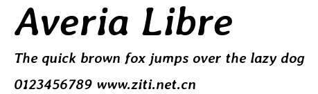 Averia Libre.ttf字體轉換器圖片