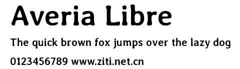 Averia Libre.ttf字體轉換器圖片