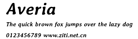 Averia.ttf字體轉換器圖片