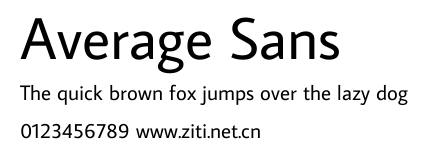 Average Sans.ttf字體轉換器圖片