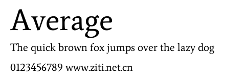 Average.ttf字體轉換器圖片