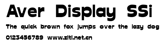 Aver Display SSi.ttf字體轉換器圖片