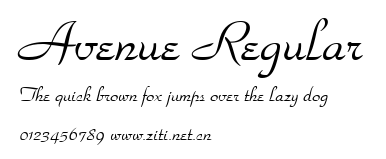 Avenue Regular.ttf字體轉換器圖片