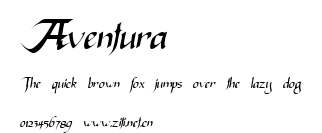 Aventura.ttf字體轉換器圖片