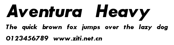 Aventura Heavy.ttf字體轉換器圖片