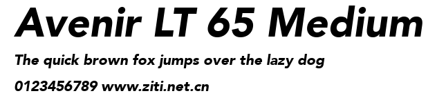 Avenir LT 65 Medium.ttf字體轉換器圖片