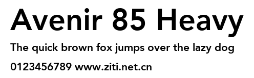 Avenir 85 Heavy.ttf字體轉換器圖片