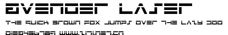 Avenger Laser.ttf字體轉換器圖片