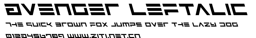 Avenger Leftalic.ttf字體轉換器圖片