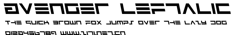 Avenger Leftalic.ttf字體轉換器圖片
