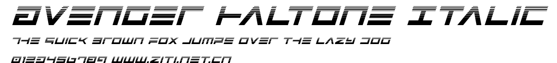 Avenger Haltone Italic.ttf字體轉換器圖片