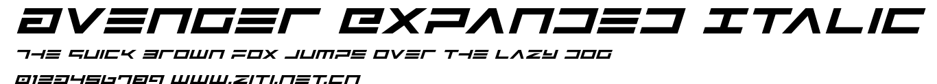 Avenger Expanded Italic.ttf