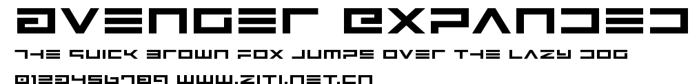 Avenger Expanded.ttf字體轉換器圖片