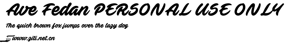 Ave Fedan PERSONAL USE ONLY.ttf字體轉換器圖片