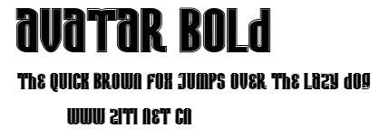 Avatar Bold.ttf字體轉換器圖片