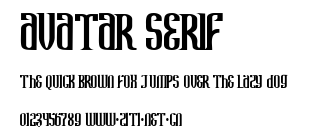 Avatar Serif.ttf字體轉換器圖片