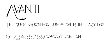 Avanti.ttf字體轉換器圖片