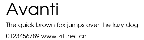 Avanti.ttf字體轉換器圖片