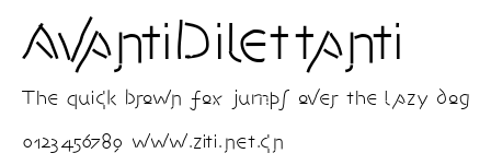 AvantiDilettanti.ttf字體轉換器圖片