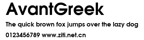 AvantGreek.ttf字體轉換器圖片