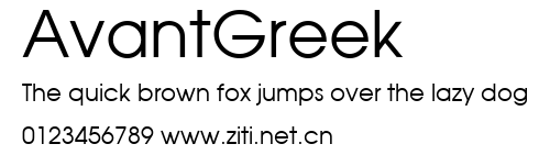 AvantGreek.ttf字體轉換器圖片