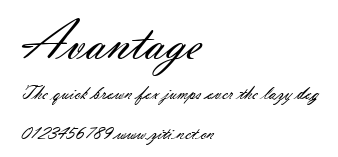 Avantage.ttf字體轉換器圖片