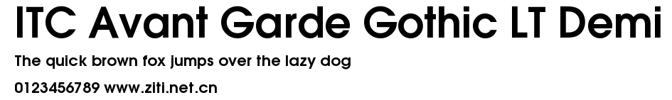 ITC Avant Garde Gothic LT Demi.ttf字體轉換器圖片