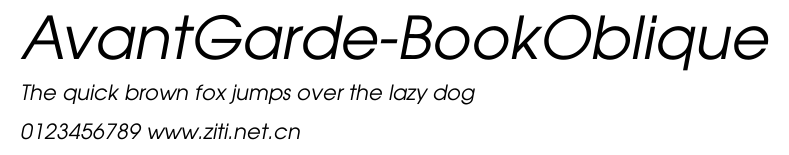 AvantGarde-BookOblique.ttf字體轉換器圖片