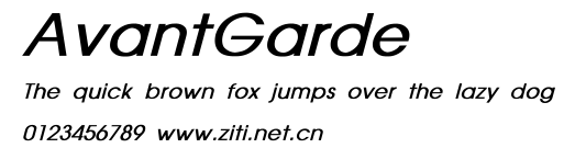 AvantGarde.ttf字體轉換器圖片